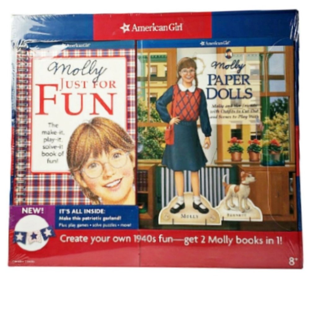 American Girl Molly's Activity Book Pack 2-in-1 Book Set Girls NEW